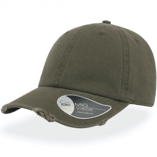 Dad Hat Destroyed olive